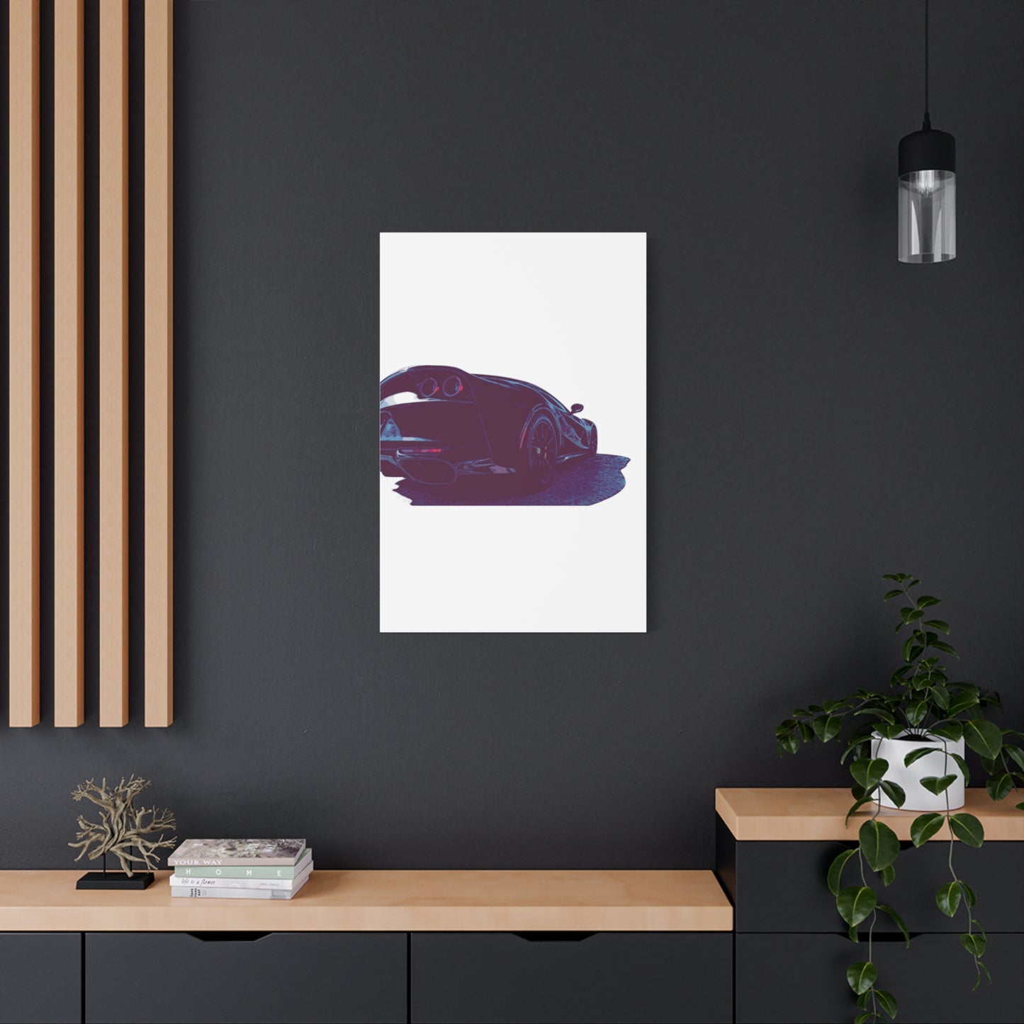 Terminal Velocity – Rear-View Exotic Performance Comic Car Wall Art