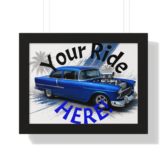 Comic My Ride - Framed Horizontal Poster