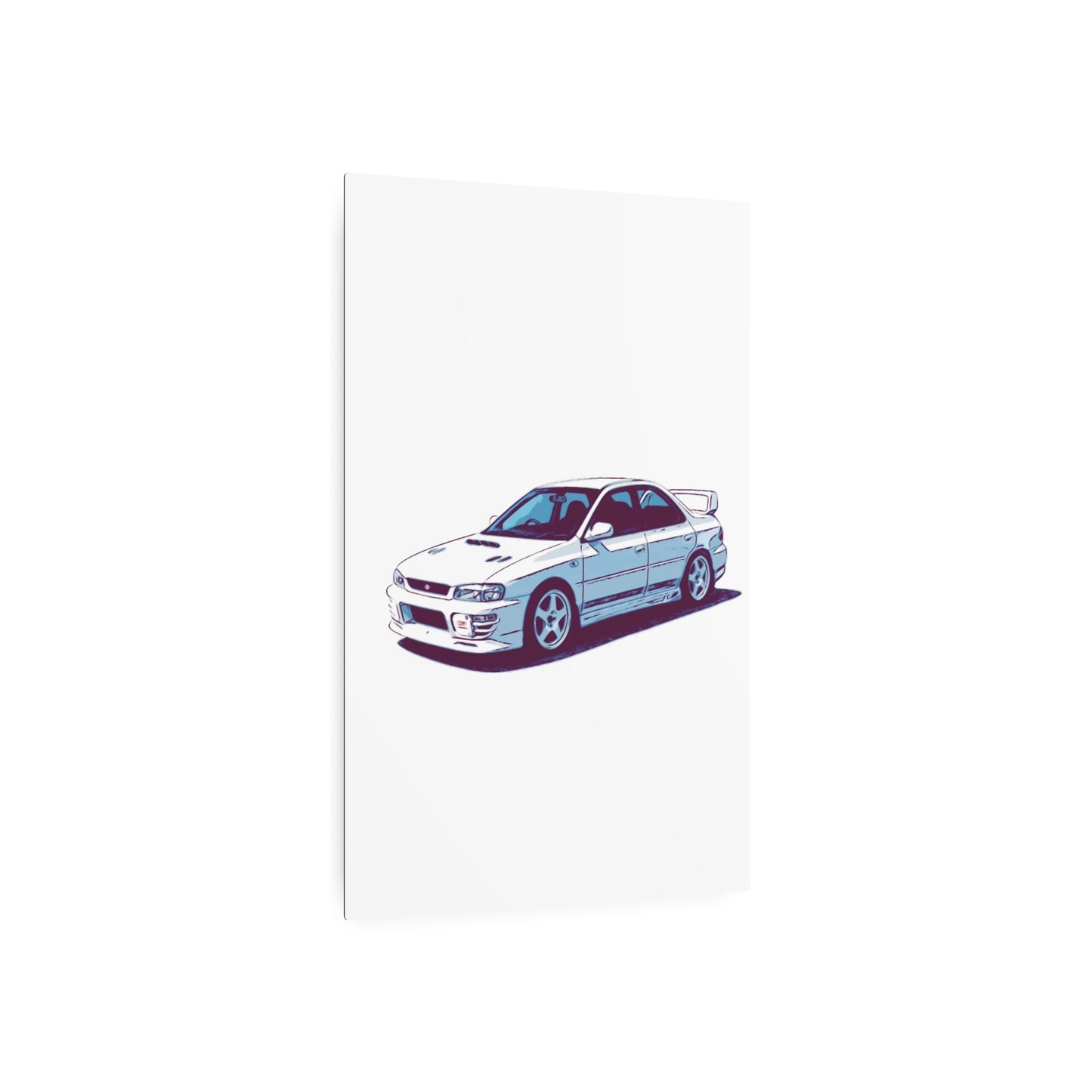 White Line Legacy – JDM Performance Sedan Comic Wall Art
