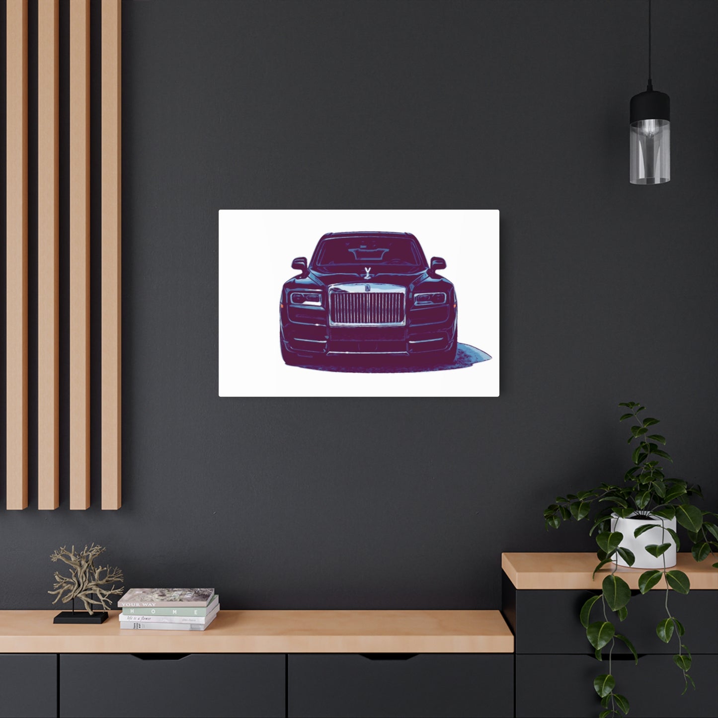 Silent Authority – Luxury Sedan Comic Wall Art