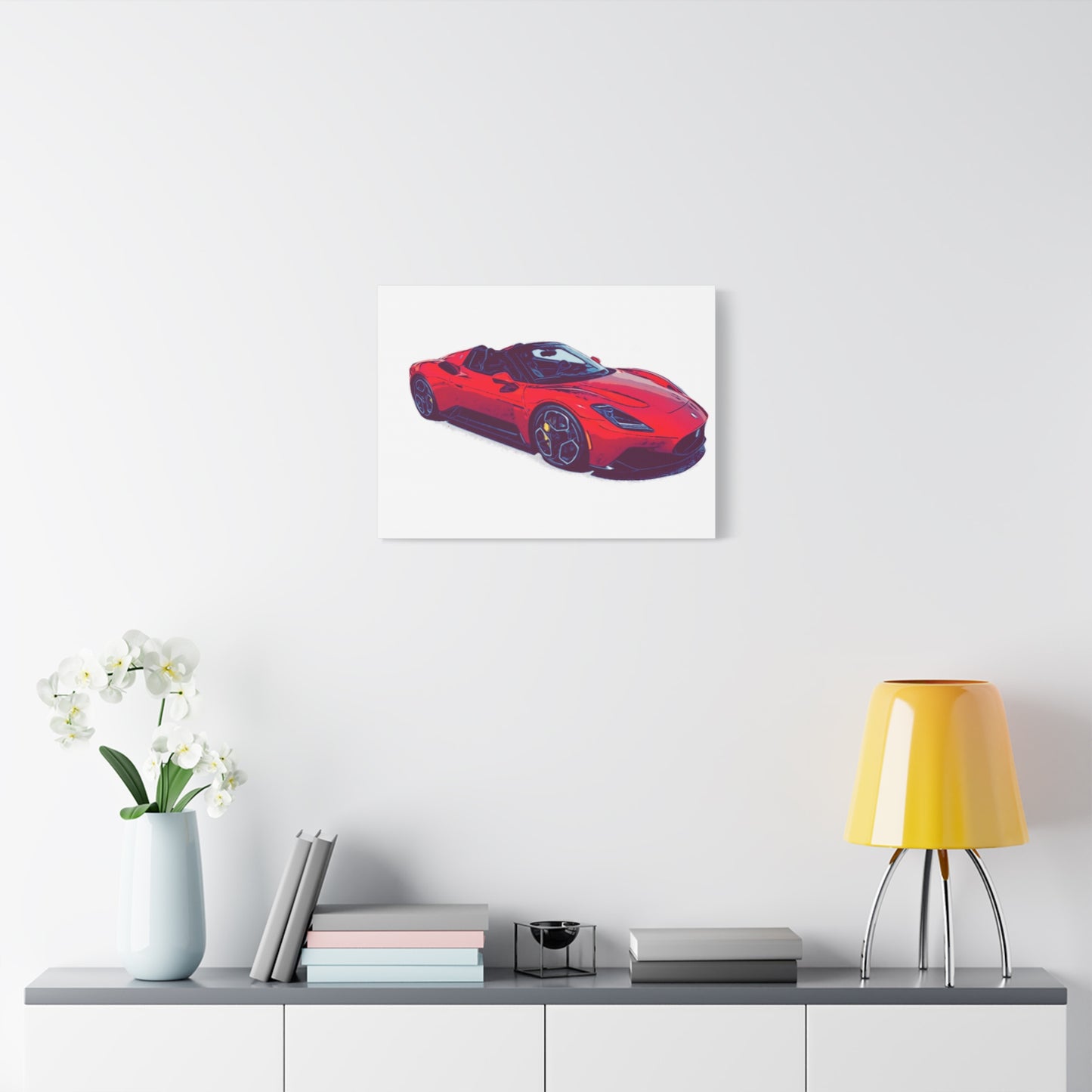 Scarlet Velocity – Modern Exotic Convertible Comic Wall Art