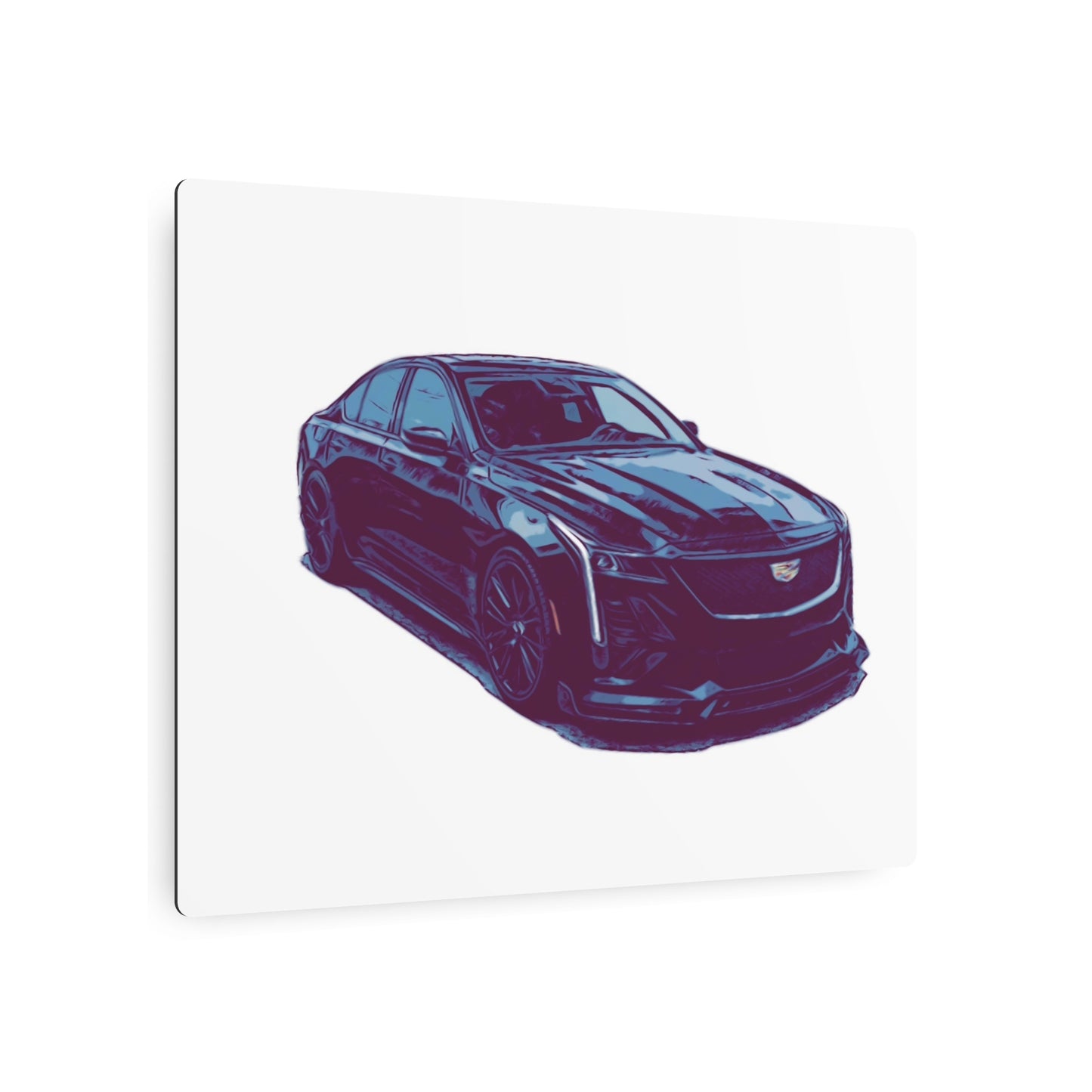 Midnight Precision – Luxury Performance Sedan Comic Wall Art