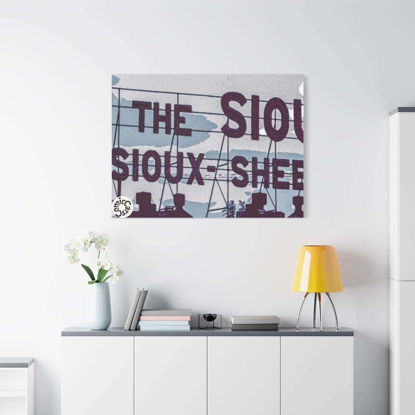 Sioux Falls City Matte Canvas Wall Art Urban Decor