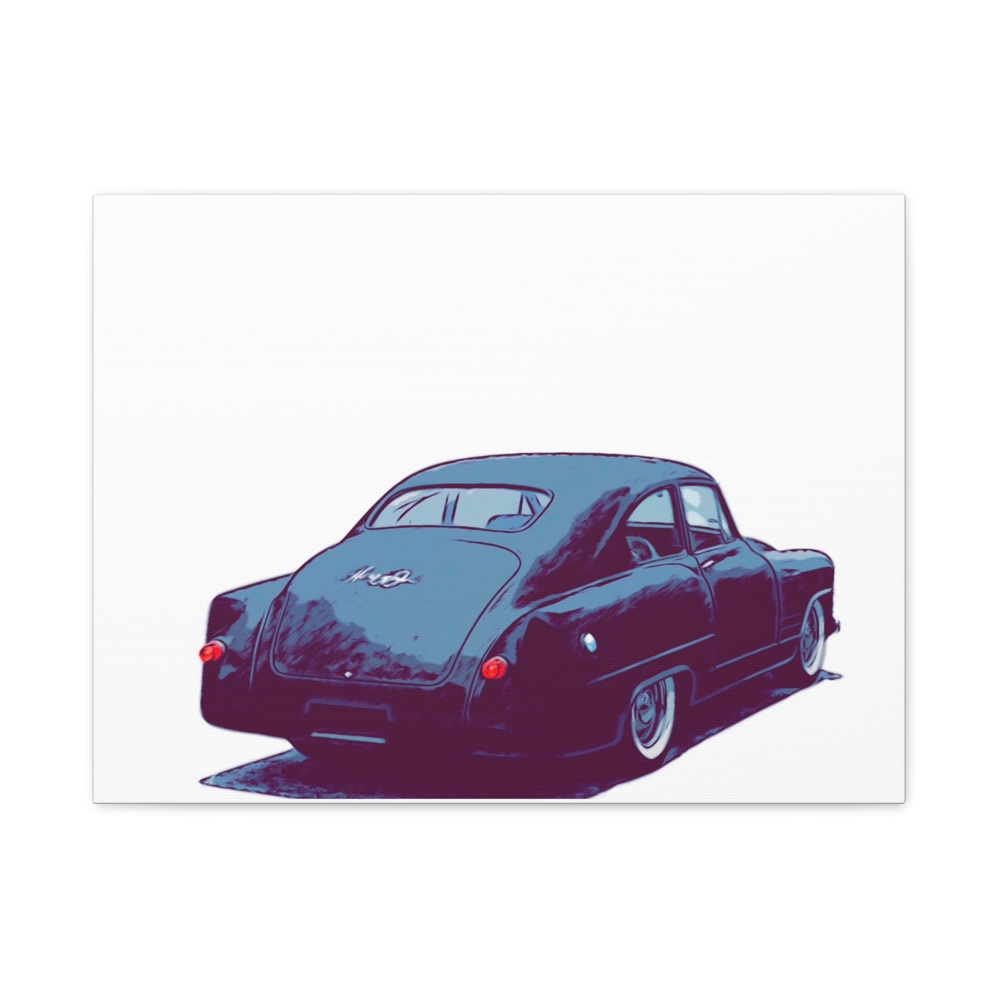 Taildrag Tradition – Vintage Custom Coupe Comic Wall Art