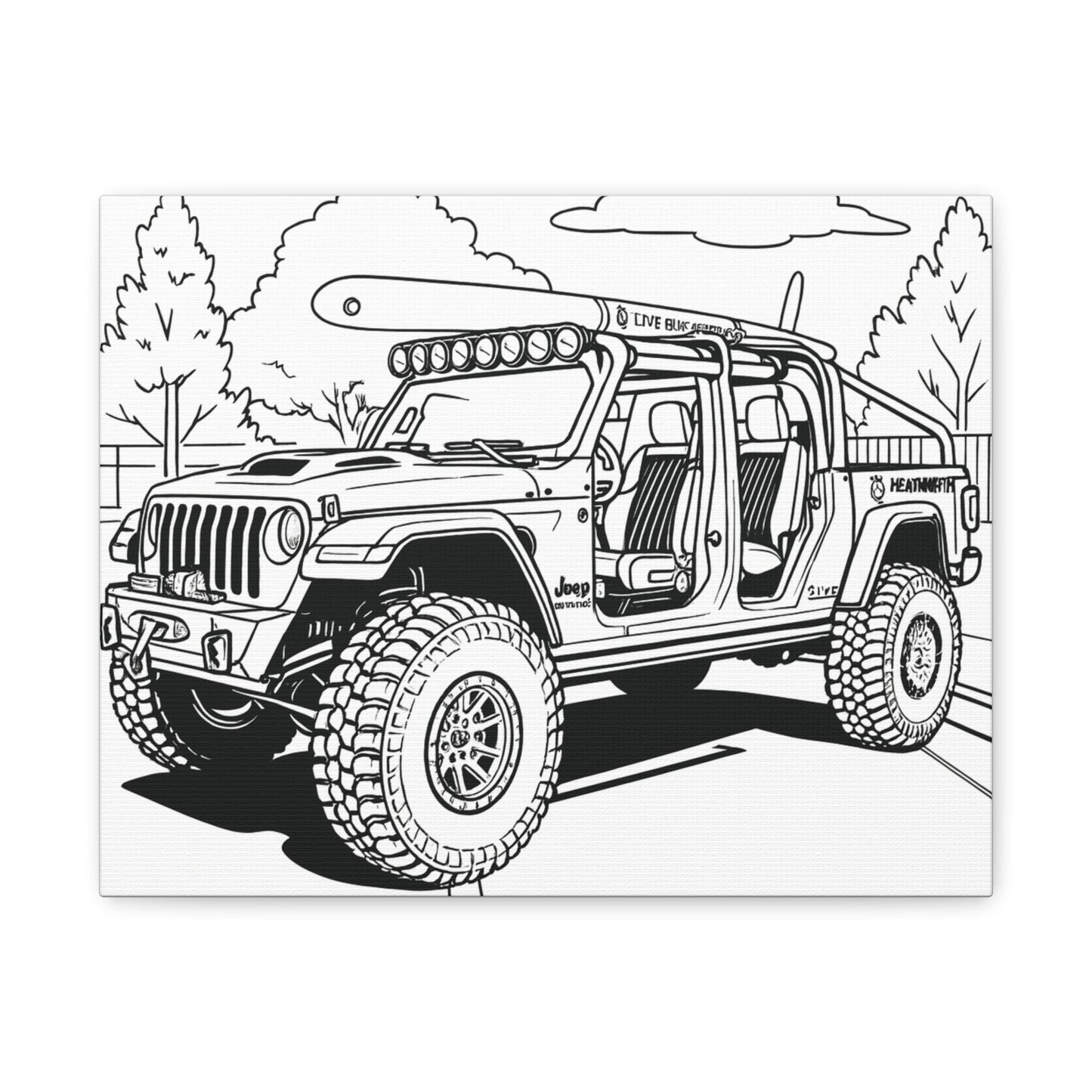 Kids Car Coloring Canvas – Comic Cars™ Interactive Vehicle Art
