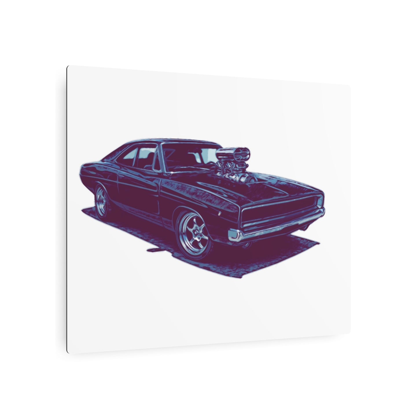 Boosted Legacy – Supercharged Classic Muscle Comic Car Wall Art