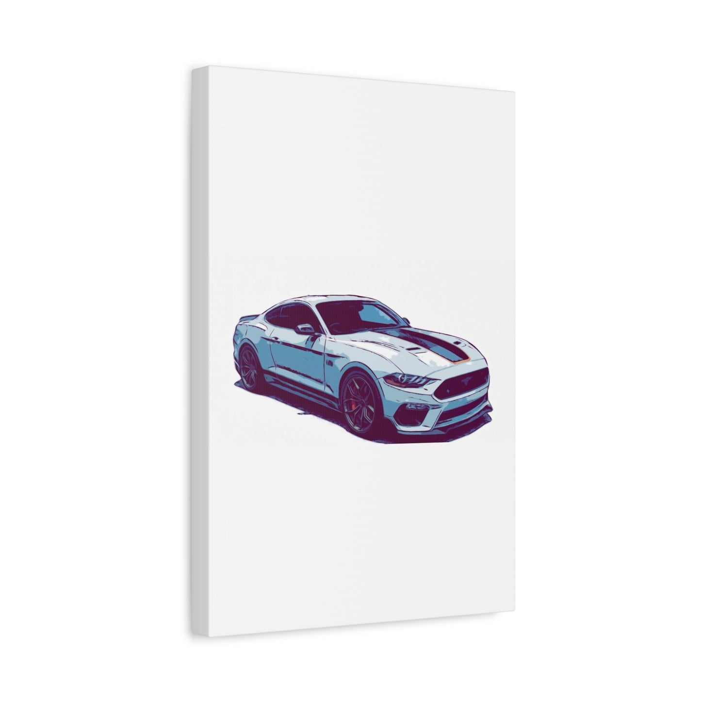 Track-Bred Street Coupe – Modern Performance Comic Car Wall Art