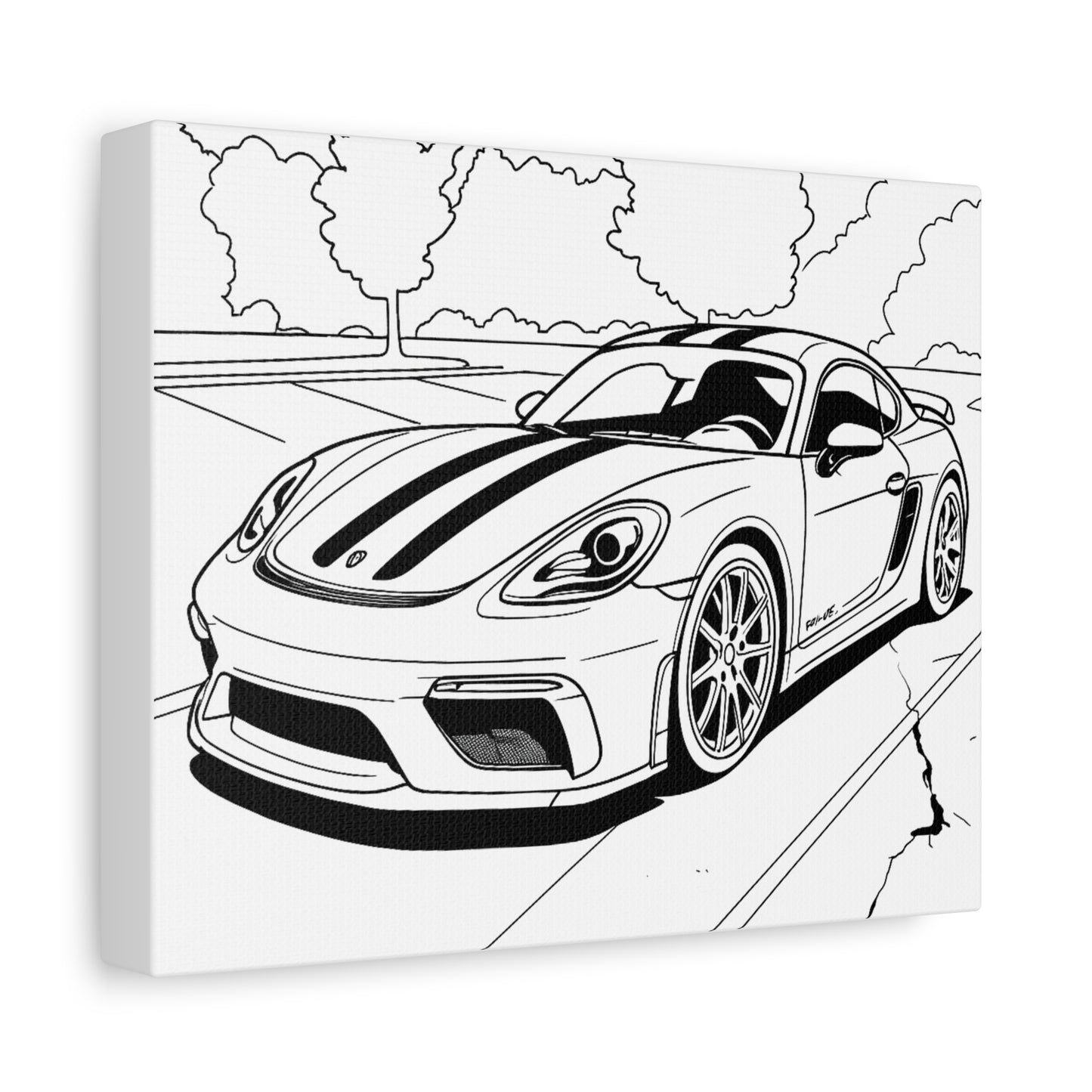 Kids Car Coloring Canvas – Comic Cars™ Interactive Vehicle Art