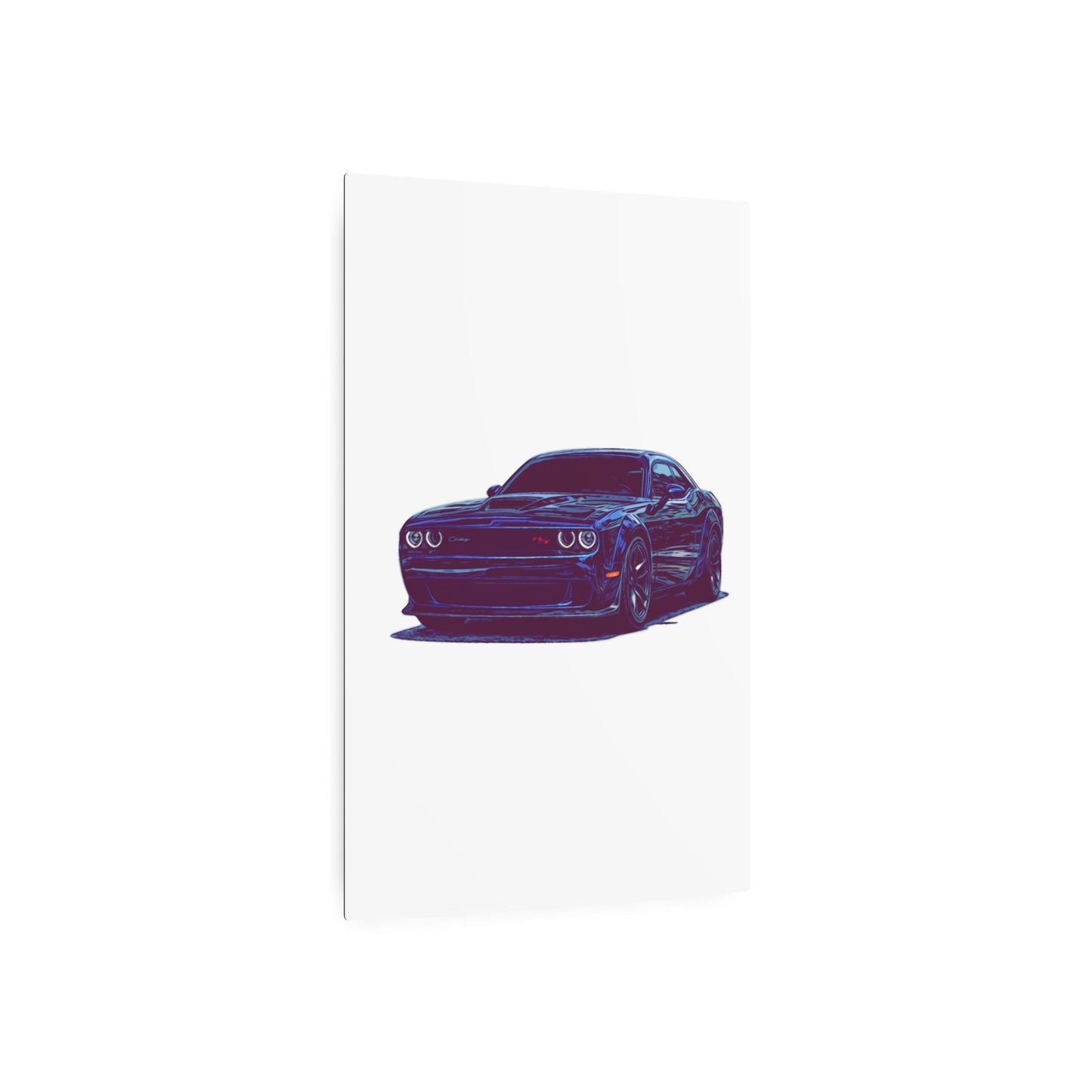 Midnight Muscle Coupe – Modern Street Performance Comic Car Wall Art
