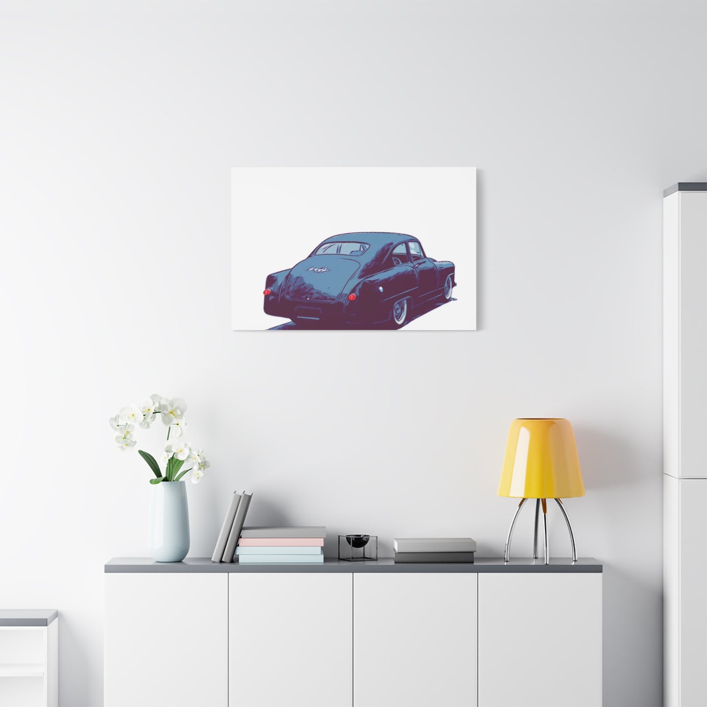 Taildrag Tradition – Vintage Custom Coupe Comic Wall Art