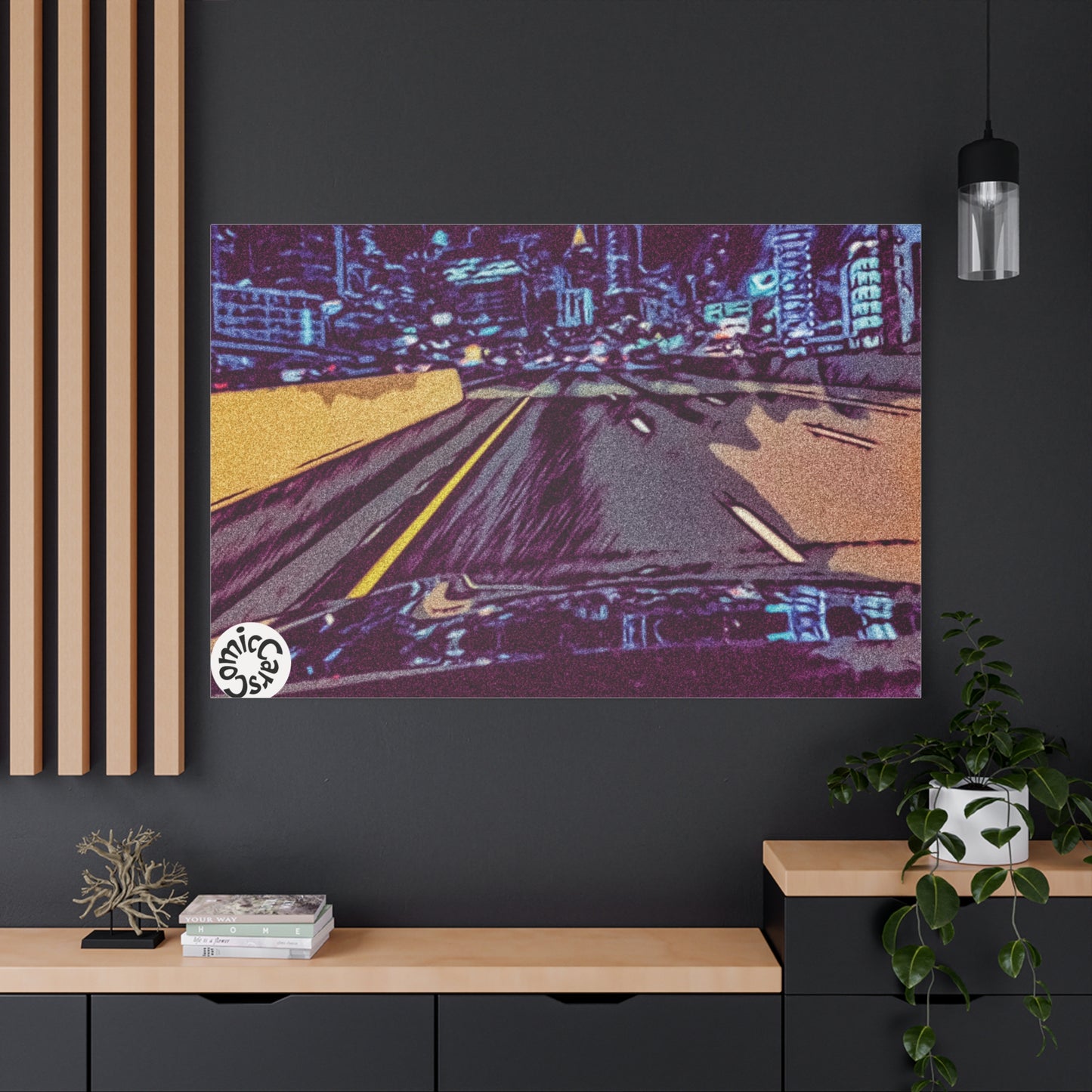 Atlanta Night Cruises, City, Matte Canvas Wall Art