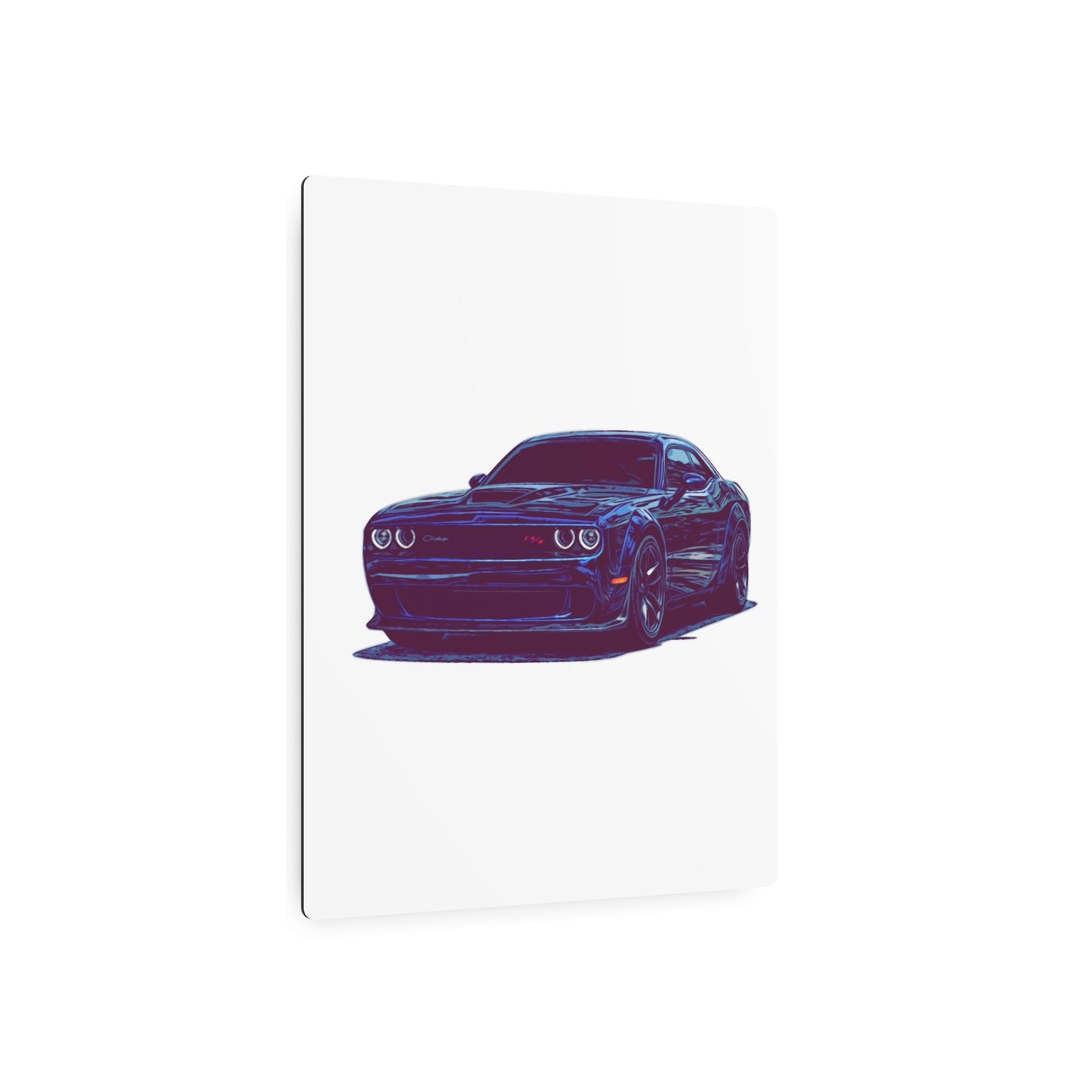 Midnight Muscle Coupe – Modern Street Performance Comic Car Wall Art