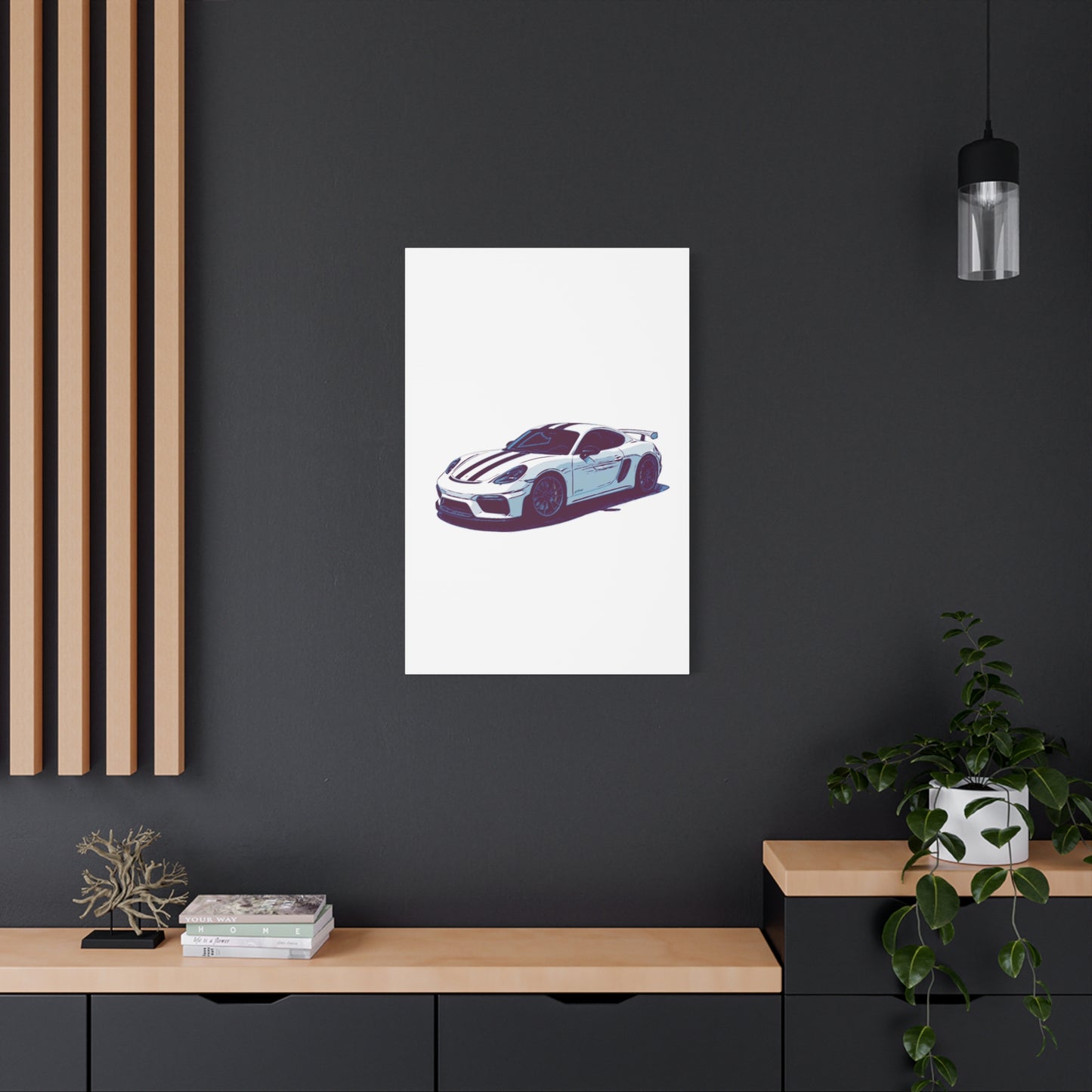 Apex Predator – Track-Focused Sports Coupe Comic Car Wall Art