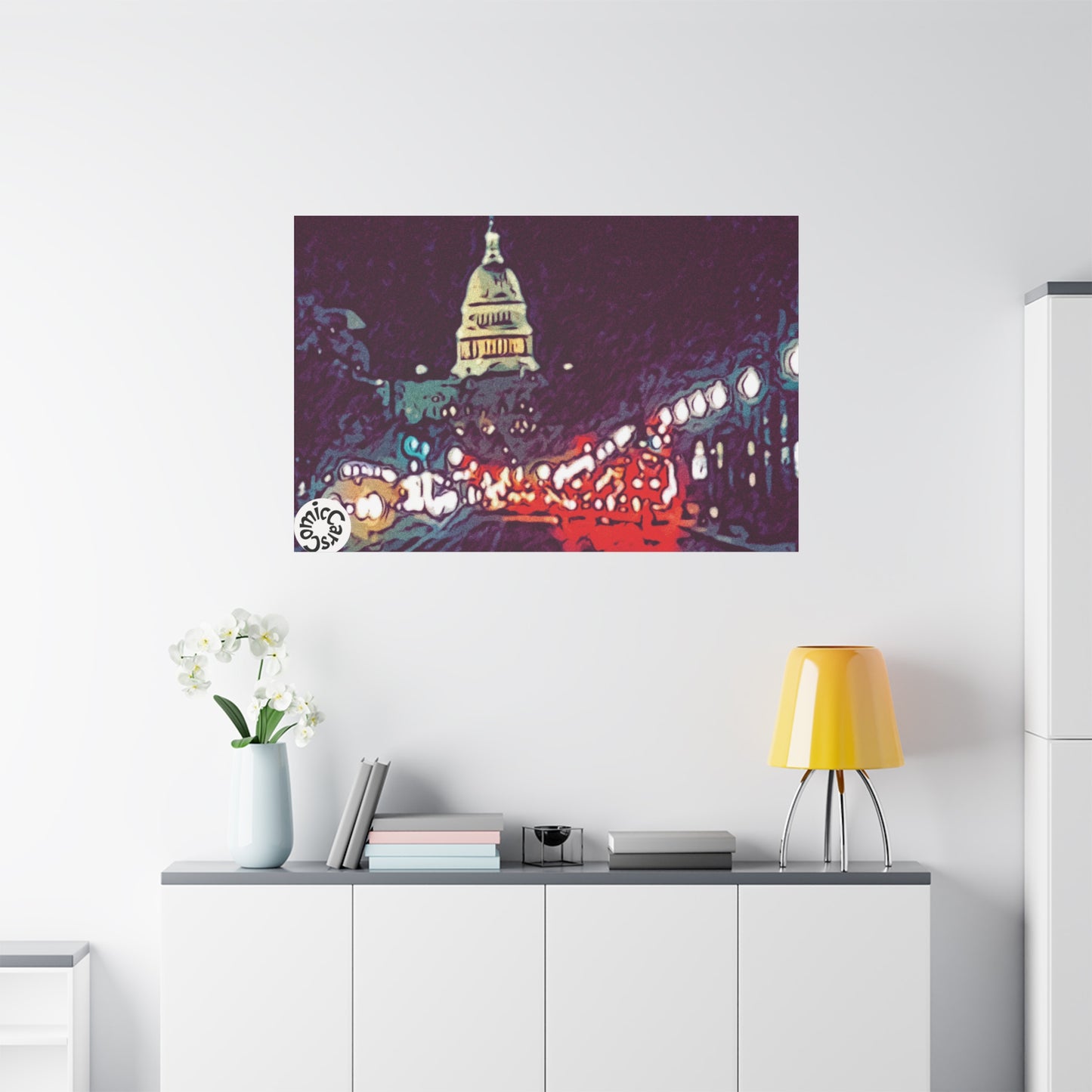 Washington DC Cityscape Matte Canvas Wall Art