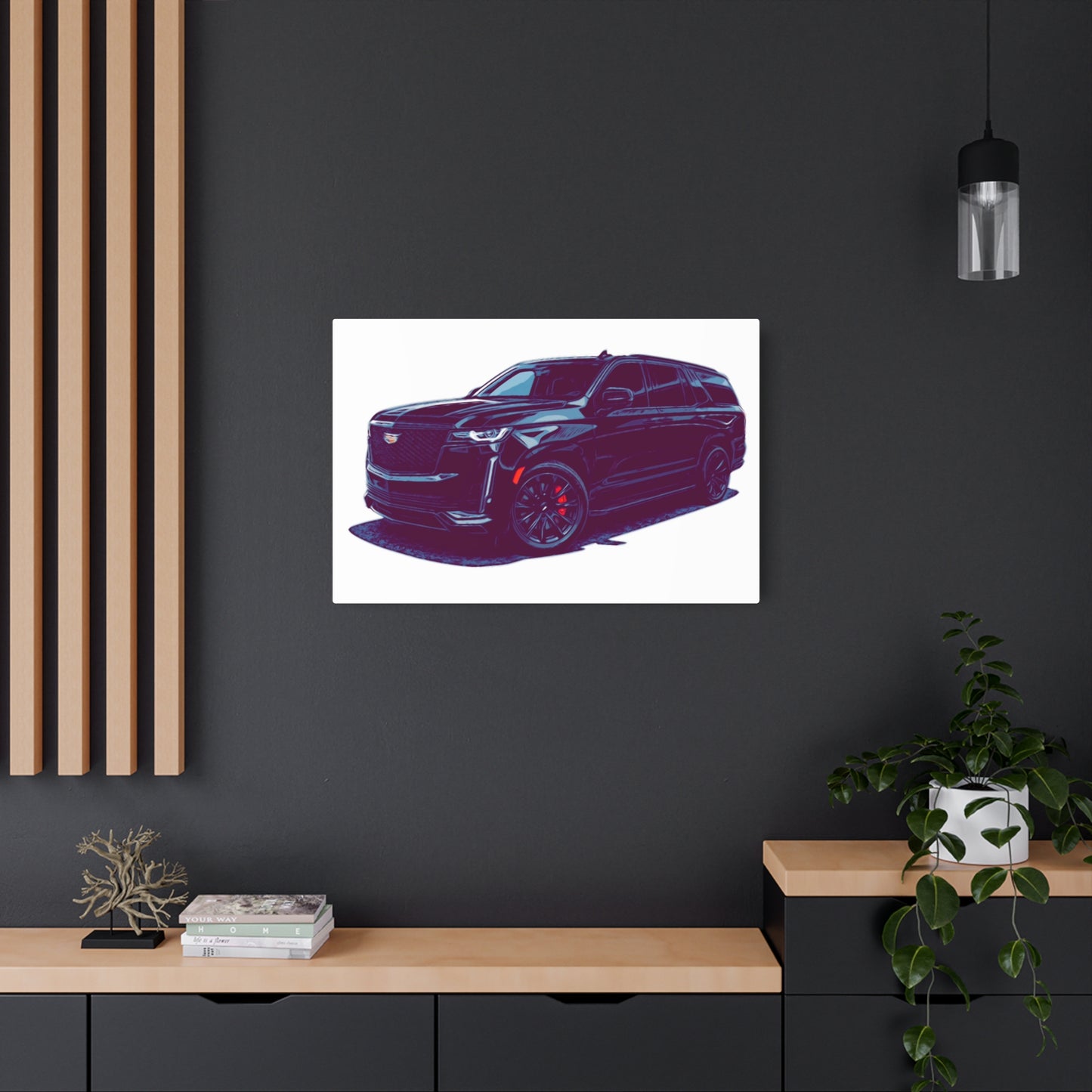 Obsidian Command – Modern Performance SUV Comic Wall Art
