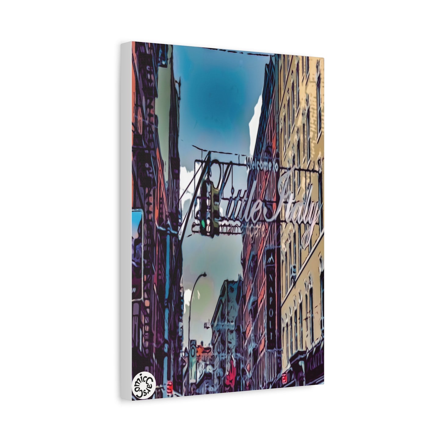 New York City Little Italy Matte Canvas Wall Art Urban Home Decor