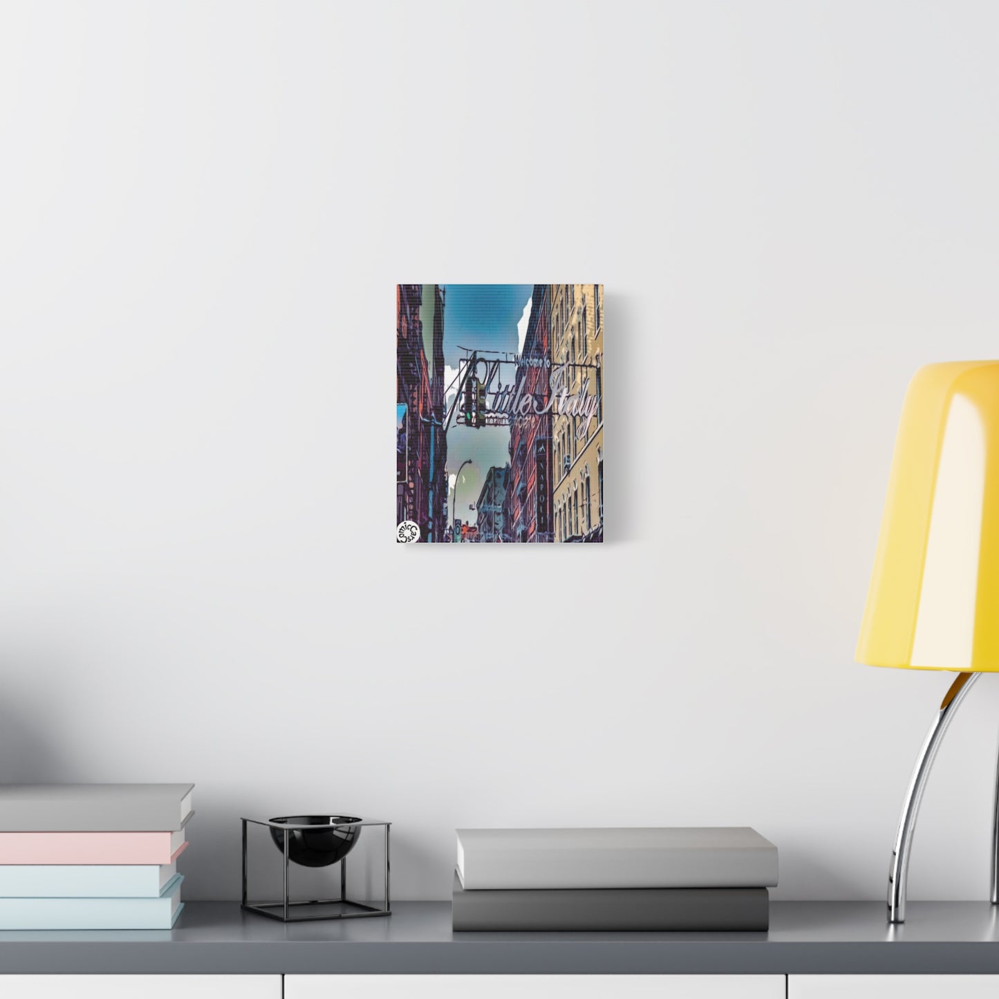 New York City Little Italy Matte Canvas Wall Art Urban Home Decor