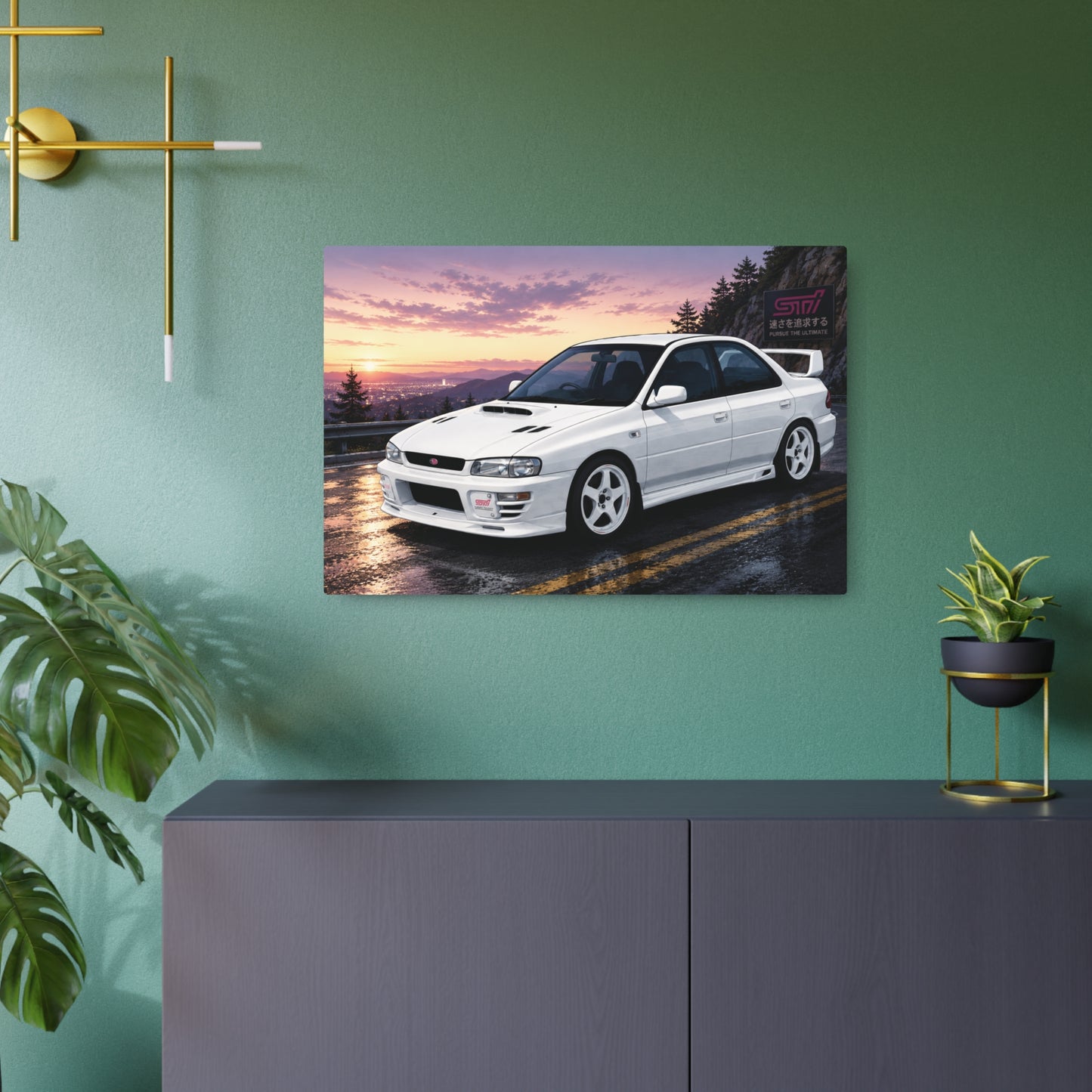 Impreza Rally Car Wall Art