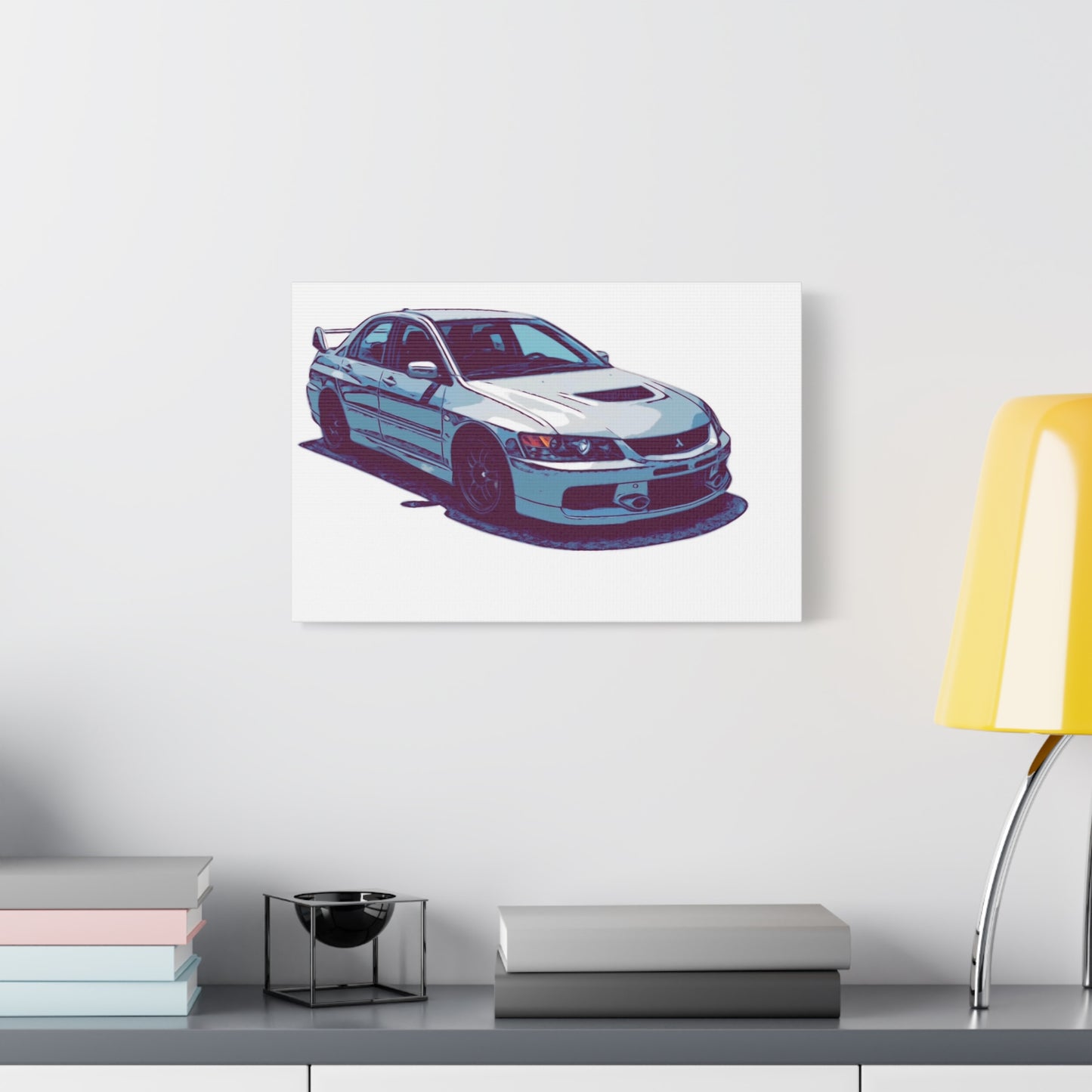 Rally Bloodline – Turbo Performance Sedan Comic Car Wall Art
