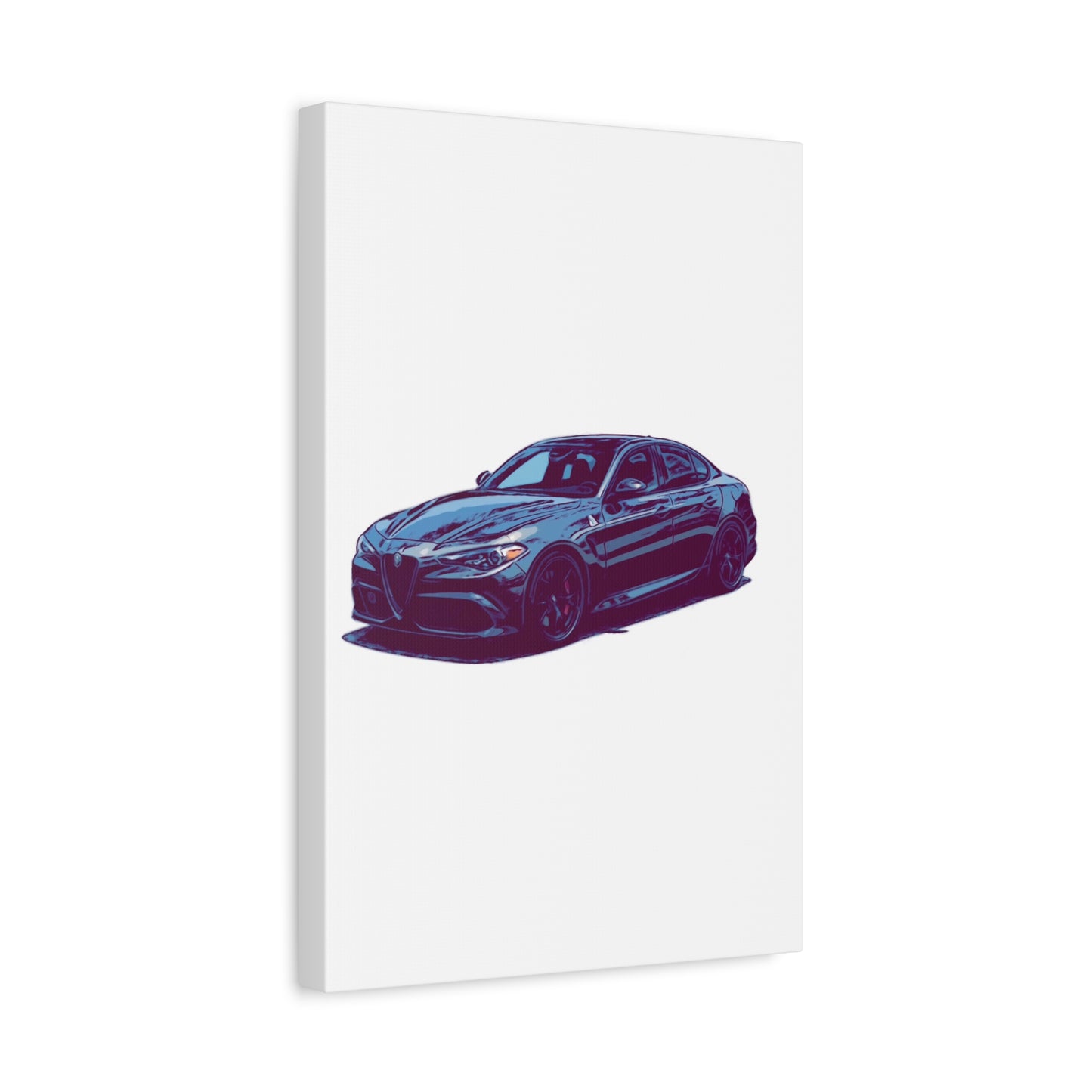 Obsidian Crest Sedan – Performance Sport Comic Car Wall Art