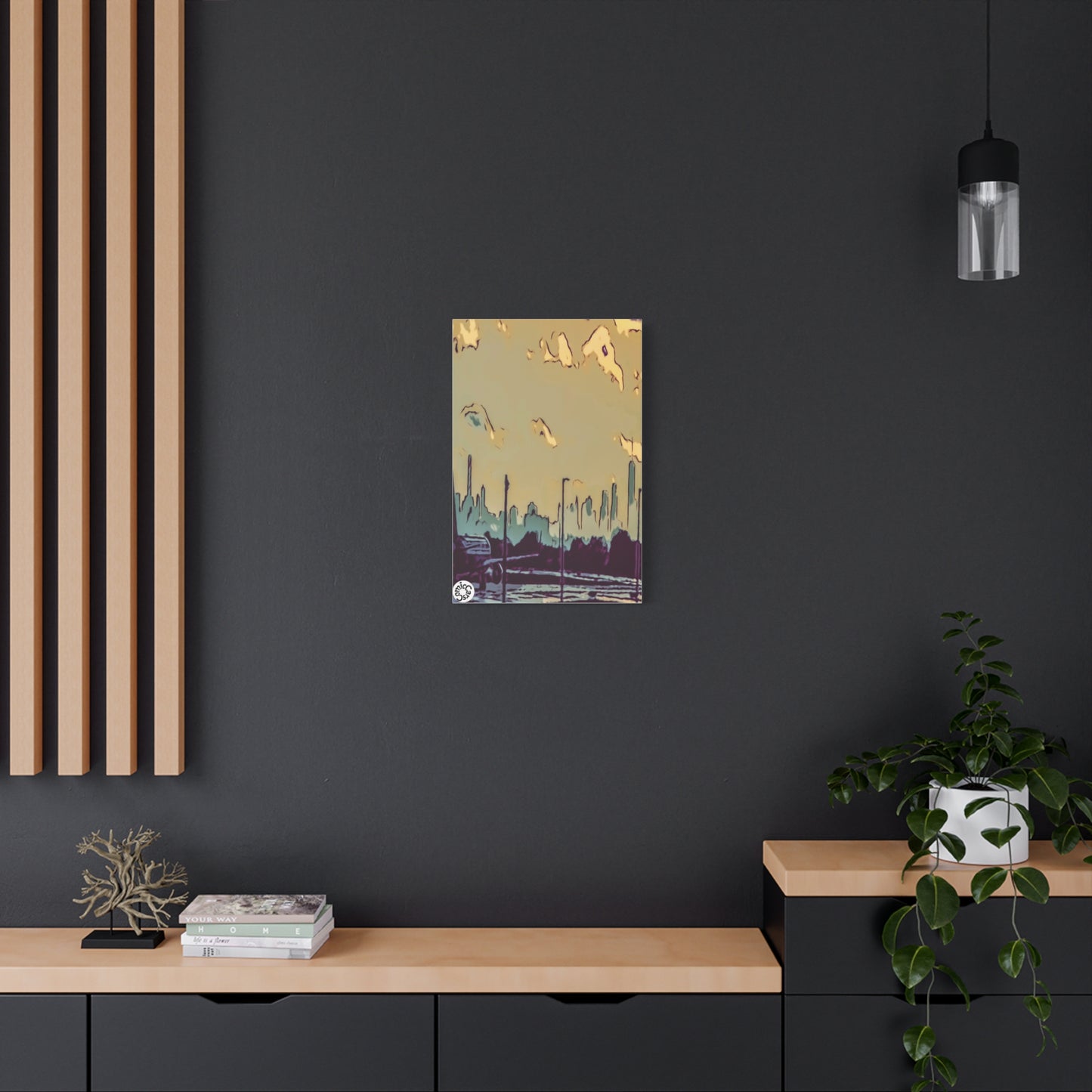 New York City JFK Airport Matte Canvas Wall Art Urban Home Decor