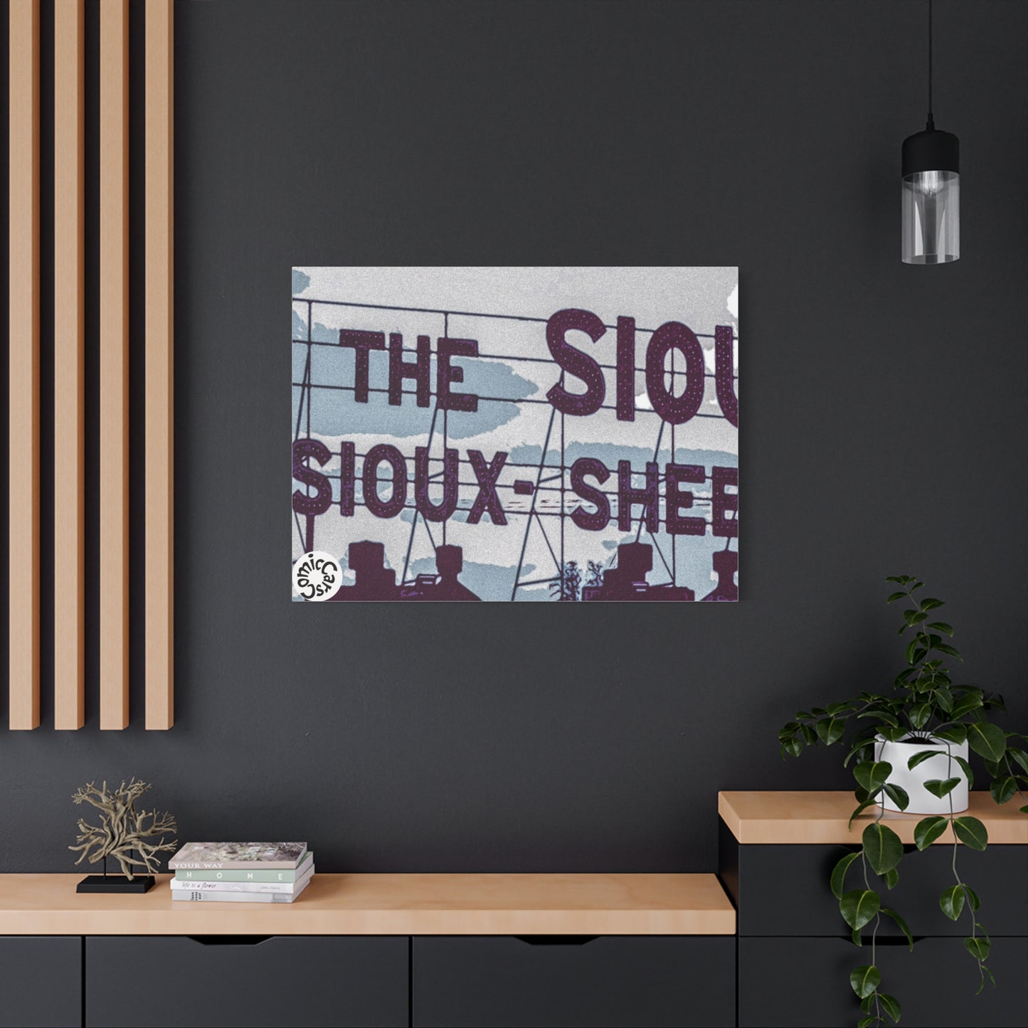 Sioux Falls City Matte Canvas Wall Art Urban Decor