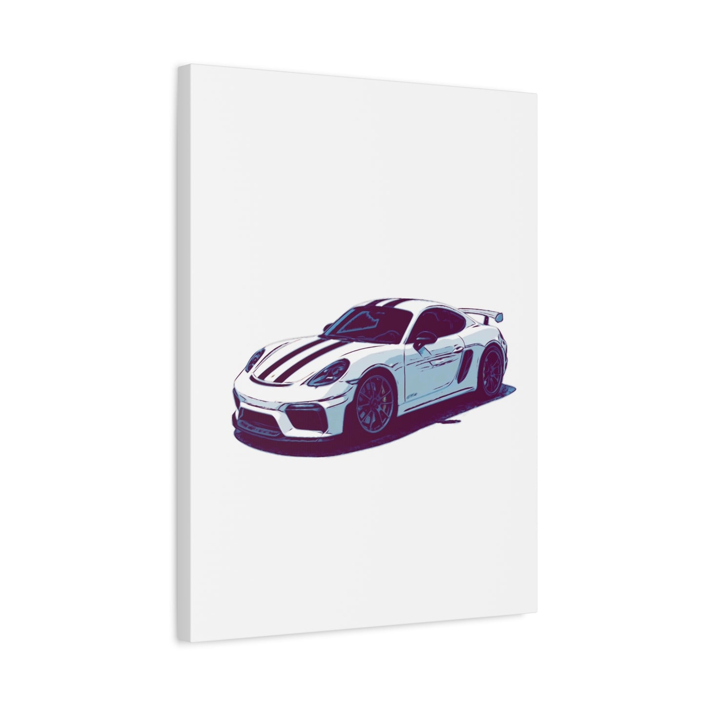 Apex Predator – Track-Focused Sports Coupe Comic Car Wall Art