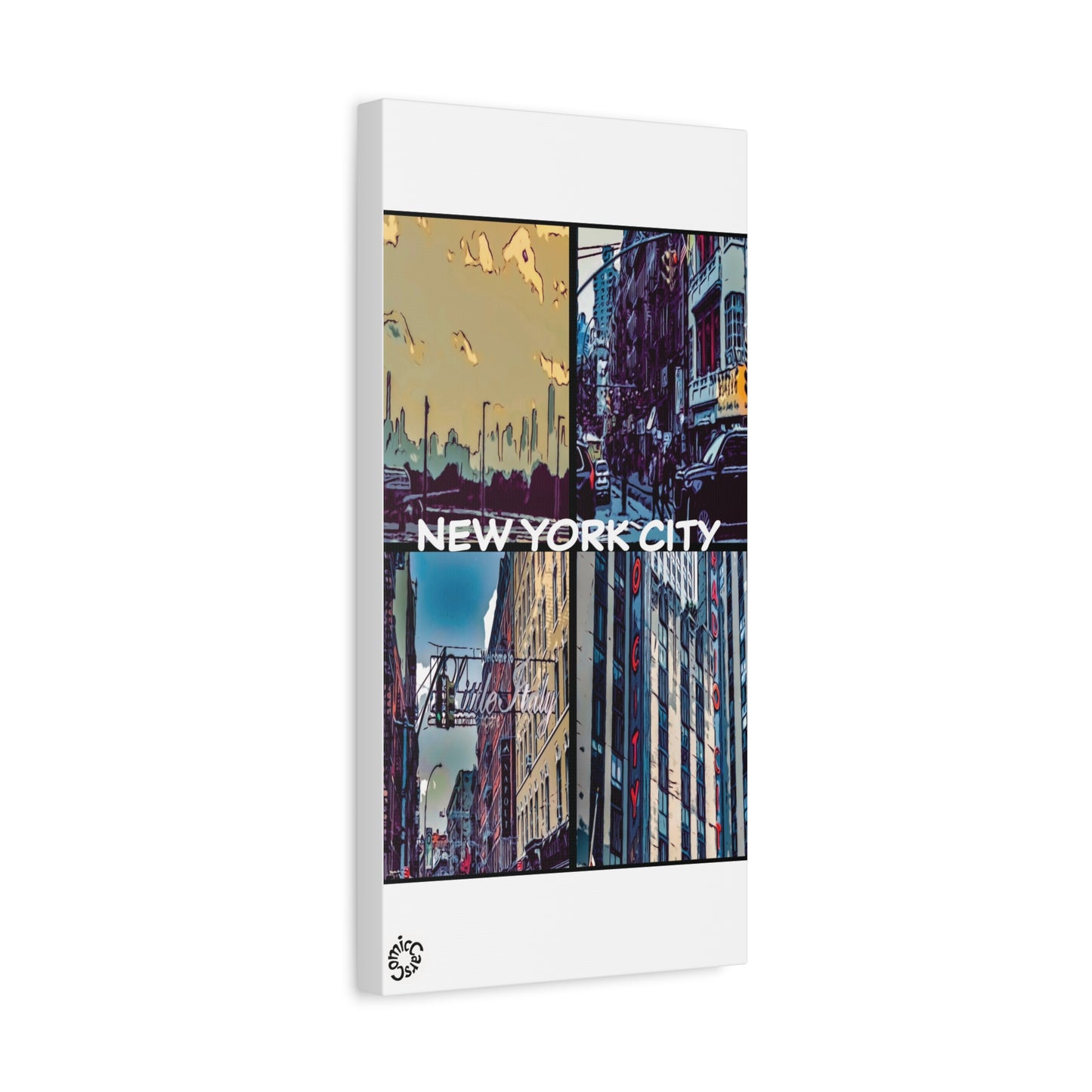 New York City Collection Matte Canvas Wall Art Urban Home Decor