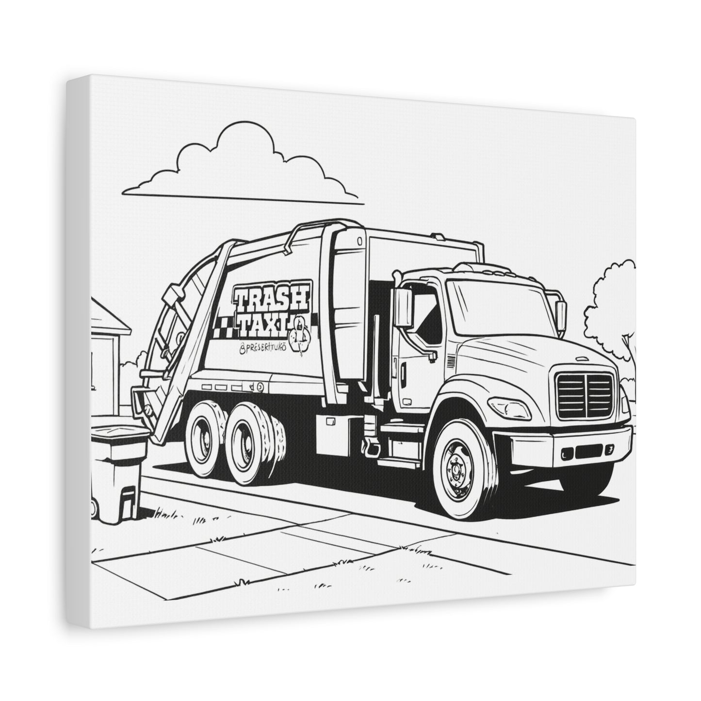 Automotive Coloring Canvas for Kids – Comic Cars™ Garage Art