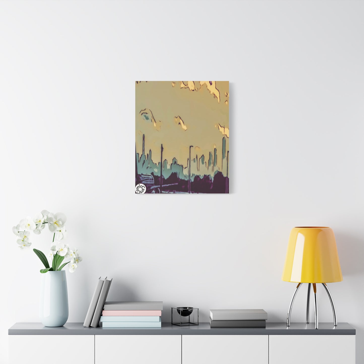 New York City JFK Airport Matte Canvas Wall Art Urban Home Decor