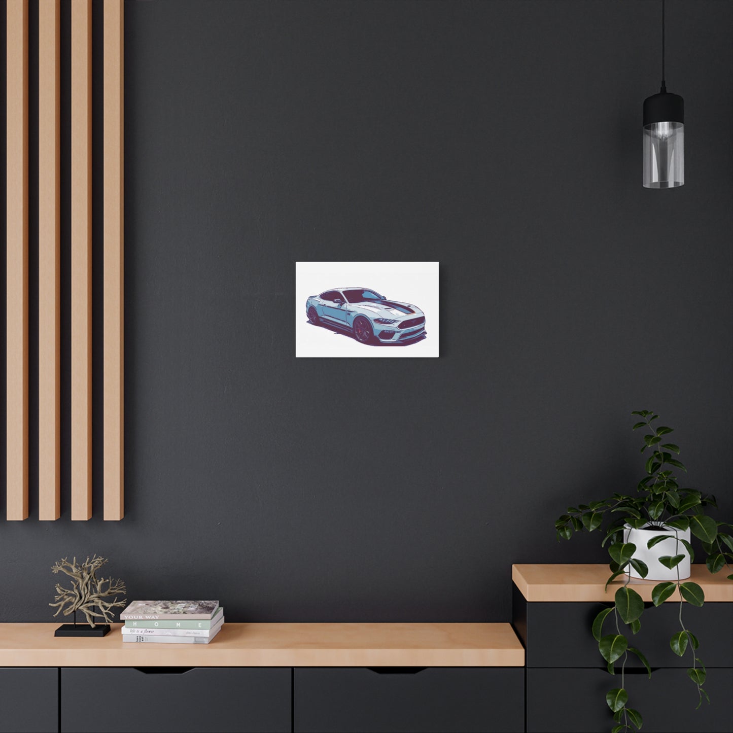 Track-Bred Street Coupe – Modern Performance Comic Car Wall Art