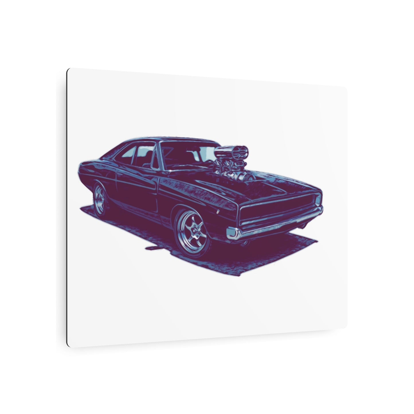 Boosted Legacy – Supercharged Classic Muscle Comic Car Wall Art