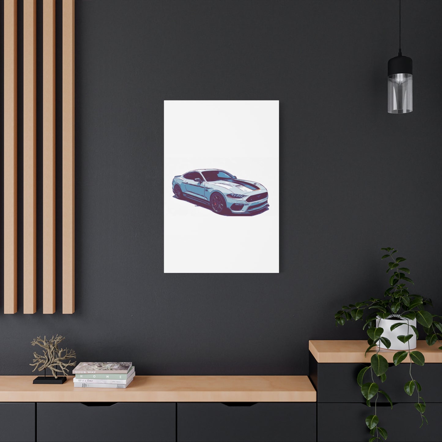 Track-Bred Street Coupe – Modern Performance Comic Car Wall Art