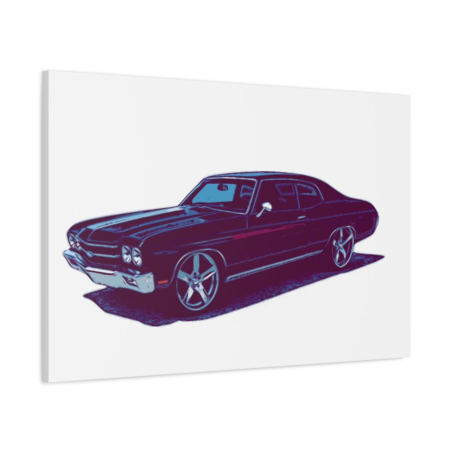 Steelline Sovereign – Classic Muscle Sedan Comic Wall Art