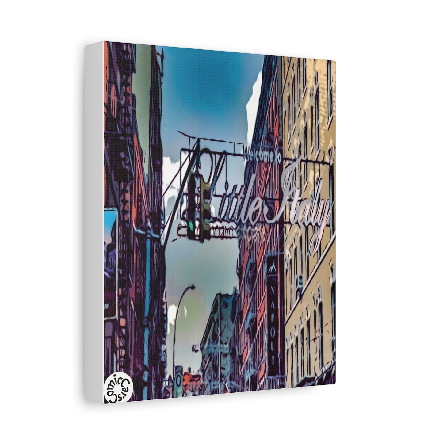 New York City Little Italy Matte Canvas Wall Art Urban Home Decor