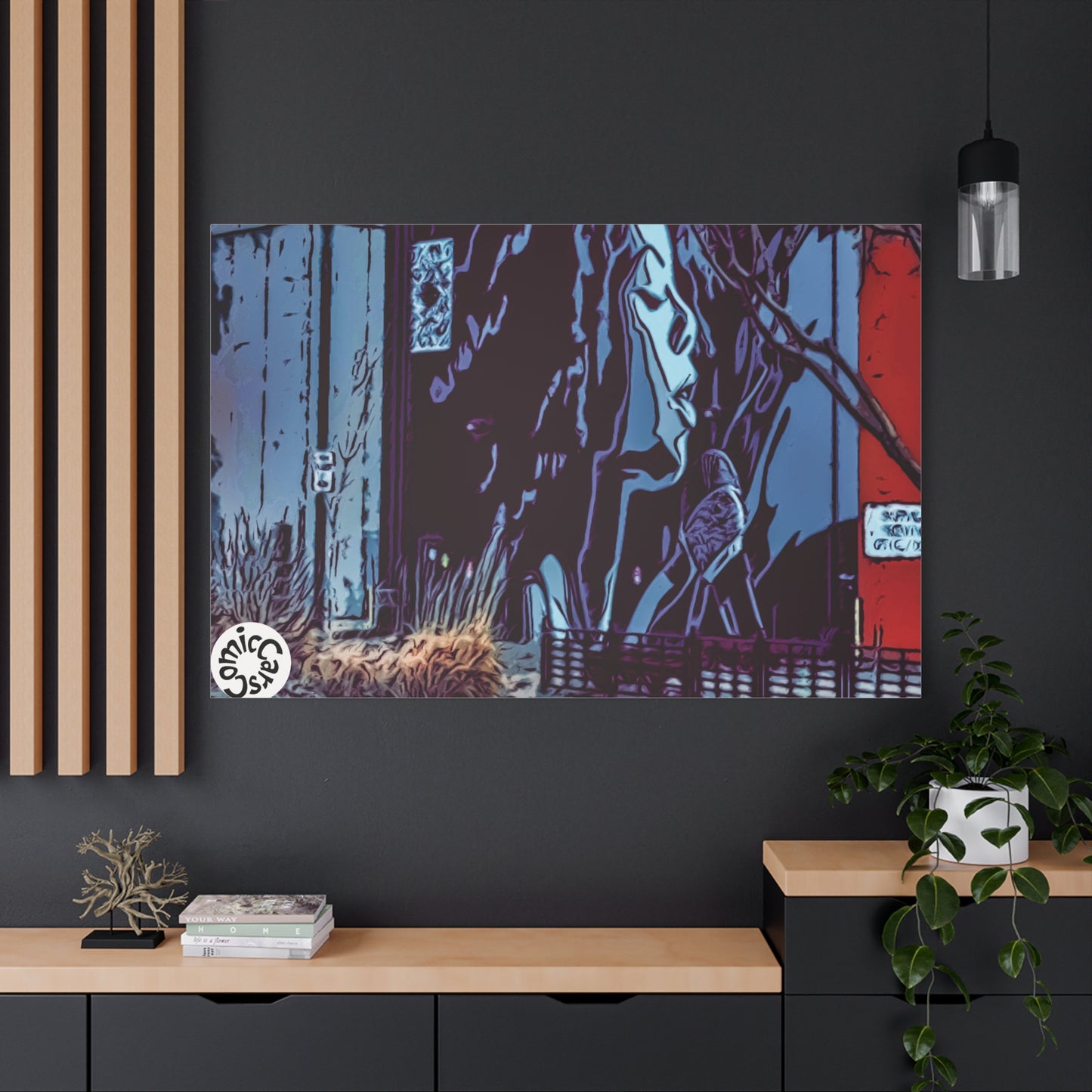 Sioux Falls Street Art Matte Canvas Wall Art Urban Home Decor