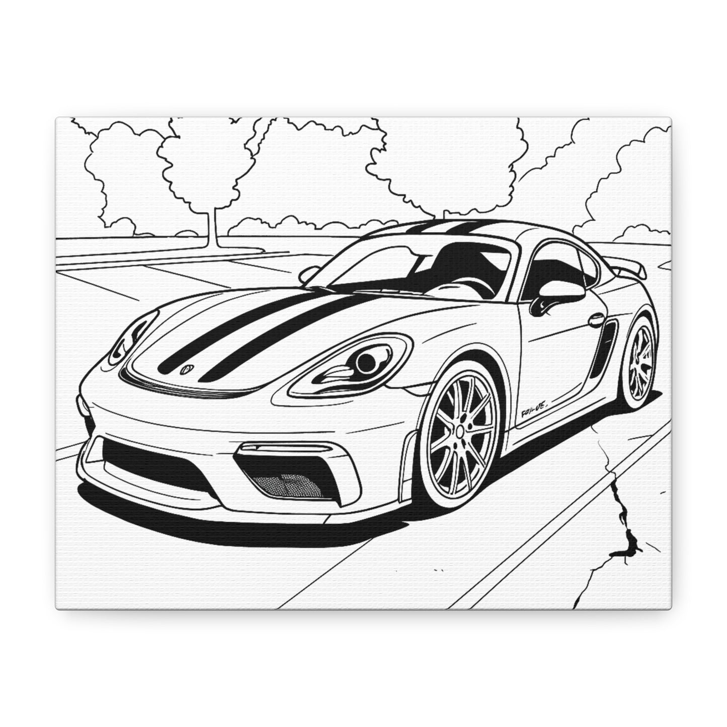 Kids Car Coloring Canvas – Comic Cars™ Interactive Vehicle Art