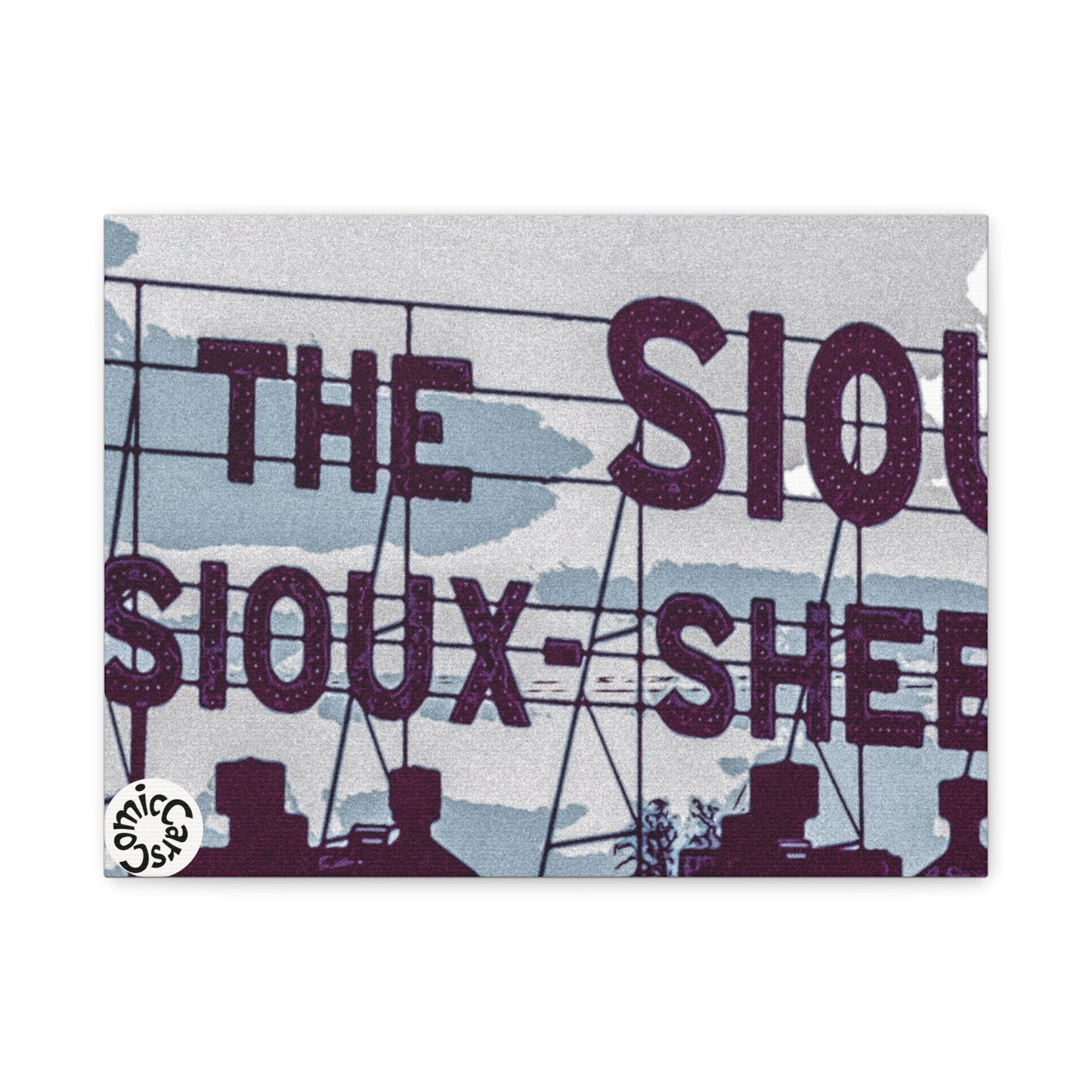 Sioux Falls City Matte Canvas Wall Art Urban Decor