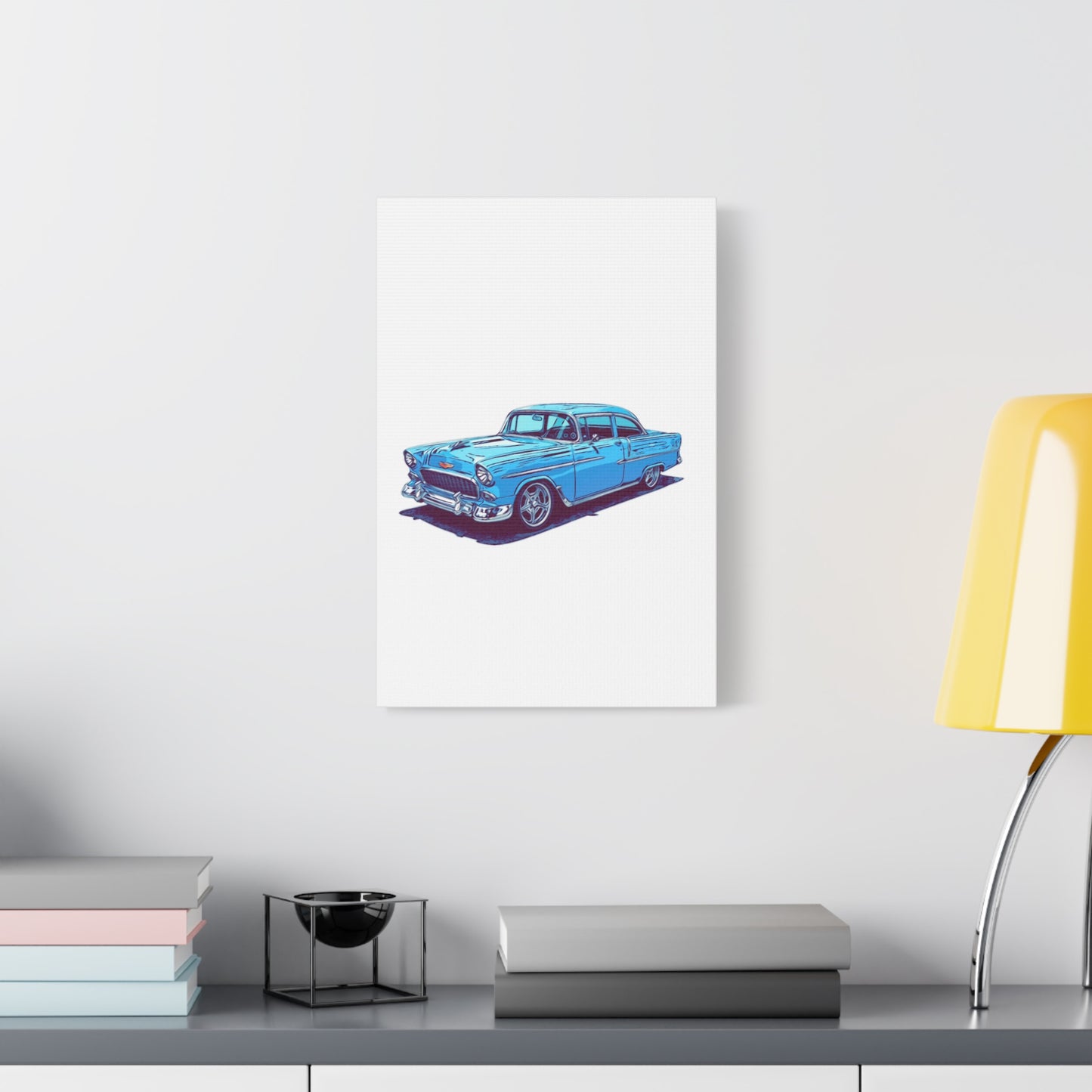 Blue Collar Royalty – Classic American Cruiser Comic Car Wall Art
