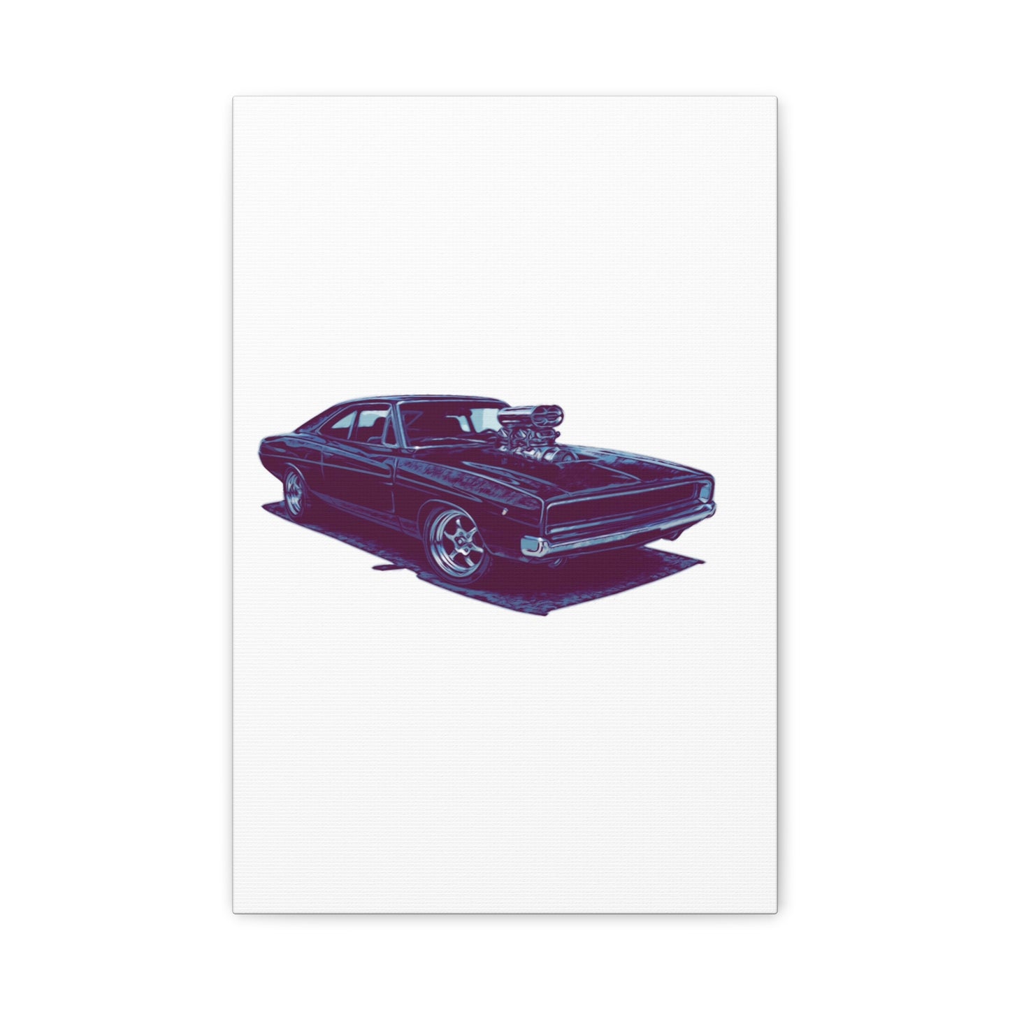 Boosted Legacy – Supercharged Classic Muscle Comic Car Wall Art