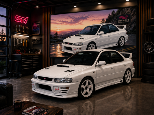 Impreza Rally Car Wall Art